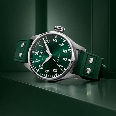 iwc pilot green dial|iwc big pilot green.